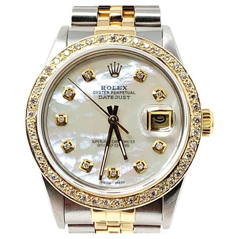 rolex datejust 16013 two tone|More.